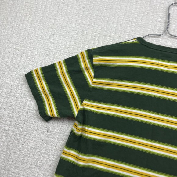 VANS Mesa Verde T-Shirt Boys XL Striped Yellow / Green Skater Surf Mountain - Picture 12 of 15